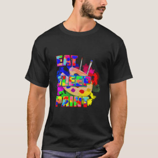 Eten Slapen Schilderen Herhalen T-shirt