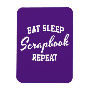 Eten Slapen Scrapbook Herhalen Scrapbooking Magneet