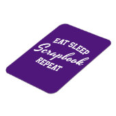 Eten Slapen Scrapbook Herhalen Scrapbooking Magneet (Linkerzijde)