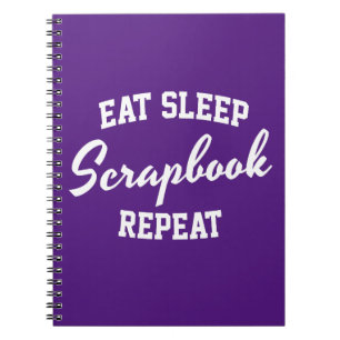 Eten Slapen Scrapbook Herhalen Scrapbooking Notitieboek
