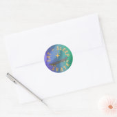 Eten Slapen Skate Ronde Sticker (Envelop)