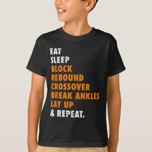 Eten Slapen Sketll Herhalen Grappig Cadeau Voor Sk T-shirt