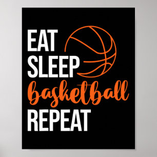 Eten Slapen Sketll Herhalen Plezier Sport Motivati Poster