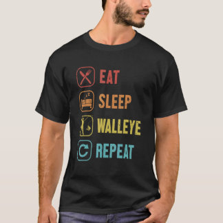 Eten Slapen Snoekbaars Herhalen Snoekbaars Haken L T-shirt