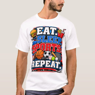 Eten Slapen Sport Herhalen T-shirt