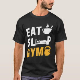 Eten Slapen Sportzaal Workout T-shirt