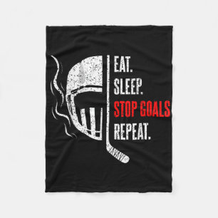 Eten Slapen Stoppen Doelen Herhalen Keeper Doelman Fleece Deken