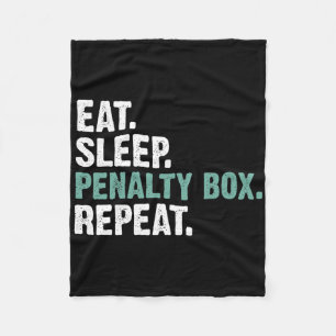 Eten Slapen Strafbank Herhalen - IJshockey Fleece Deken