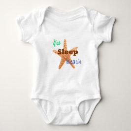 Eten Slapen Strand - Baby Eén stuks Romper