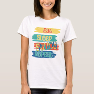 Eten Slapen Studeren Herhalen T-shirt