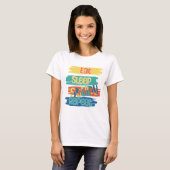 Eten Slapen Studeren Herhalen T-shirt (Voorkant volledig)
