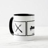 eten, slapen, sudoku-mok mok (Voorkant links)