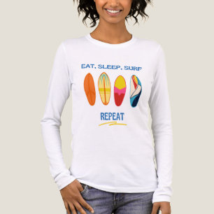 Eten, Slapen, Surfen, Herhalen - Strandleven Tri-Blend Shirt