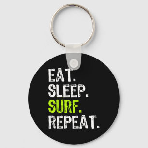 Eten Slapen Surfen Herhalen Surfen Surfer Grappig  Sleutelhanger