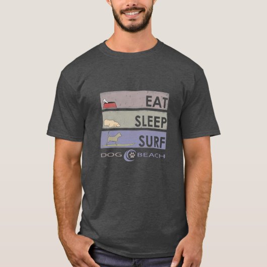 Eten, slapen, Surven T-shirt (Voorkant)