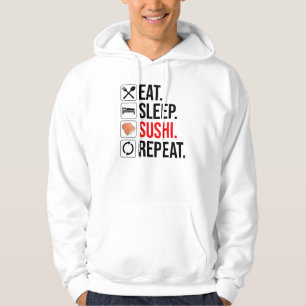 Eten. Slapen. Sushi. Herhalen Hoodie