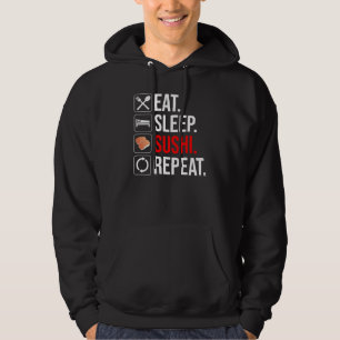 Eten. Slapen. Sushi. Herhalen Hoodie