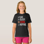 Eten. Slapen. Sushi. Herhalen T-shirt (Voorkant volledig)