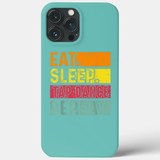 Eten Slapen Tapdans Herhalen Dansende Danser Retro Case-Mate iPhone Case
