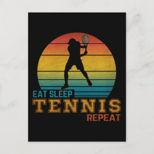 Eten Slapen Tennis Herhalen Briefkaart