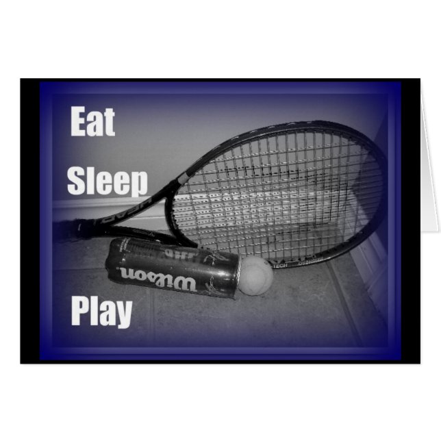 Eten Slapen Tennis Spelen (Voorkant Horizontaal)