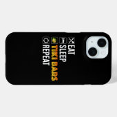 Eten. Slapen. Tiki Bars. Herhalen Case-Mate iPhone Case (Achterkant (horizontaal))