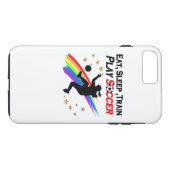 ETEN, SLAPEN TREIN VOETBAL DE HELE DAG DOOR Case-Mate iPhone CASE (Achterkant (Horizontaal))