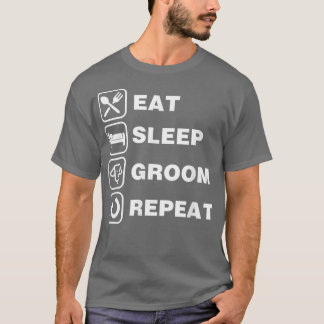 Eten Slapen Verzorging Herhalen Grappig Mooie Huis T-shirt