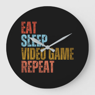 ETEN SLAPEN VIDEO GAME HERHALEN GROTE KLOK