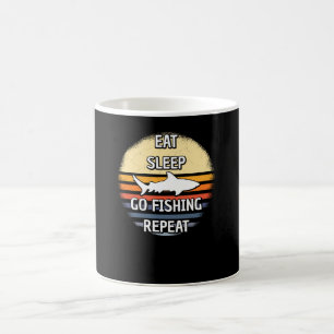 Eten Slapen Vissen Gaan Herhalen Koffiemok