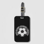 eten slapen voetbal herhalen bagagelabel (Voorkant (verticaal))