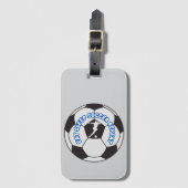 eten slapen voetbal herhalen bagagelabel (Voorkant (verticaal))