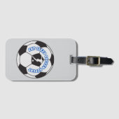 eten slapen voetbal herhalen bagagelabel (Voorkant (horizontaal))