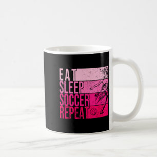 Eten Slapen Voetbal Herhalen Grappige Voetballer V Koffiemok