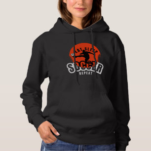 eten slapen voetbal herhalen  hoodie