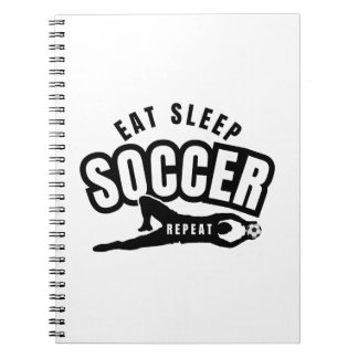 eten slapen voetbal herhalen  notitieboek