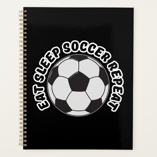 eten slapen voetbal herhalen planner (Voorkant)