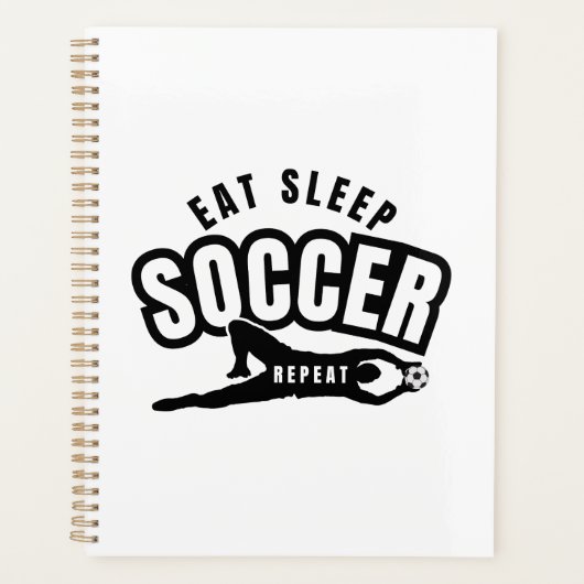 eten slapen voetbal herhalen planner (Voorkant)