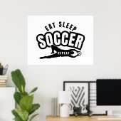 eten slapen voetbal herhalen poster (Thuiskantoor)