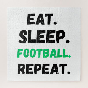 Eten Slapen Voetbal Herhalen Schattig Eten Slapen Legpuzzel