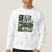 Eten slapen voetbal herhalen