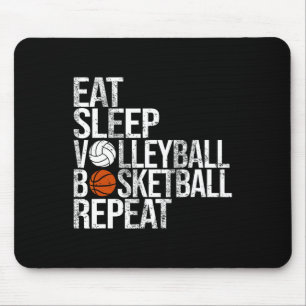 Eten Slapen Volleybal Schets Herhalen Grappig Ll Muismat