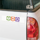Eten Slapen Volleybal Spelen Bumpersticker (Op Truck)