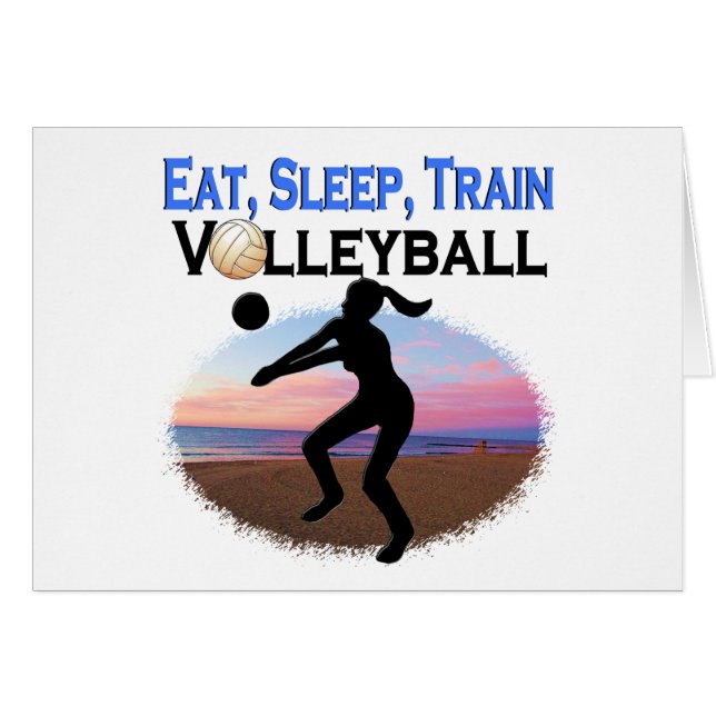 ETEN, SLAPEN, VOLLEYBAL TRAINEN (Voorkant Horizontaal)
