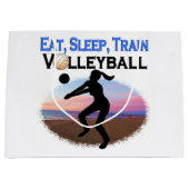 ETEN, SLAPEN, VOLLEYBAL TRAINEN GROOT CADEAUZAKJE (Voorkant)