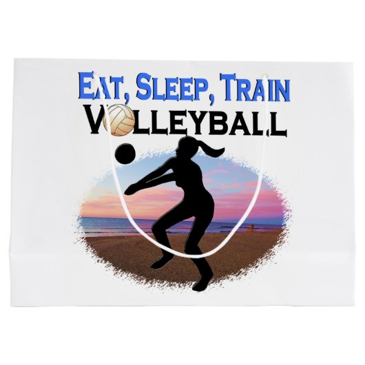 ETEN, SLAPEN, VOLLEYBAL TRAINEN GROOT CADEAUZAKJE (Achterkant)