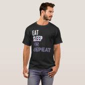 Eten Slapen Vr Herhalen Virtuele Realiteit Videosp T-shirt (Voorkant volledig)