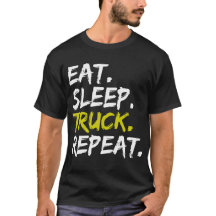 Eten Slapen Vrachtwagen Herhalen Vrachtwagenchauff