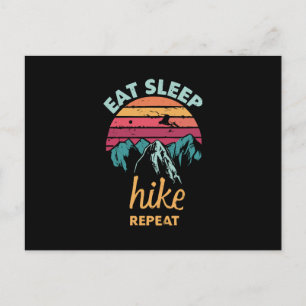Eten, Slapen, Wandelen, Herhalen Briefkaart