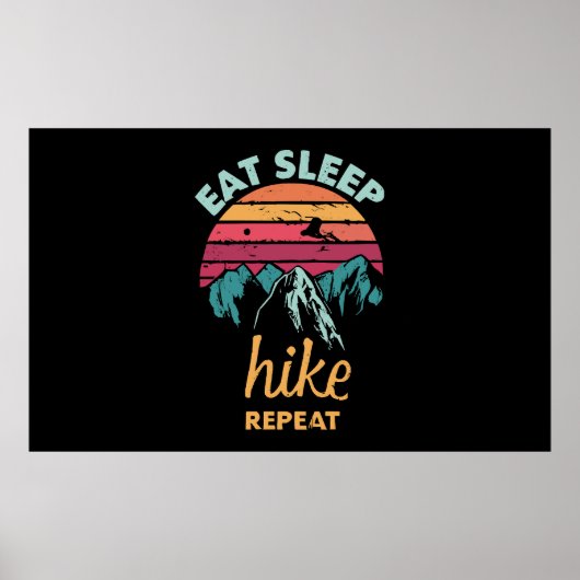 Eten, Slapen, Wandelen, Herhalen Poster (Voorkant)